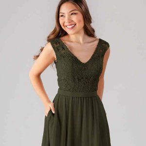 Kennedy Blue Olive Green Bridesmaid Dress NEW Size 10